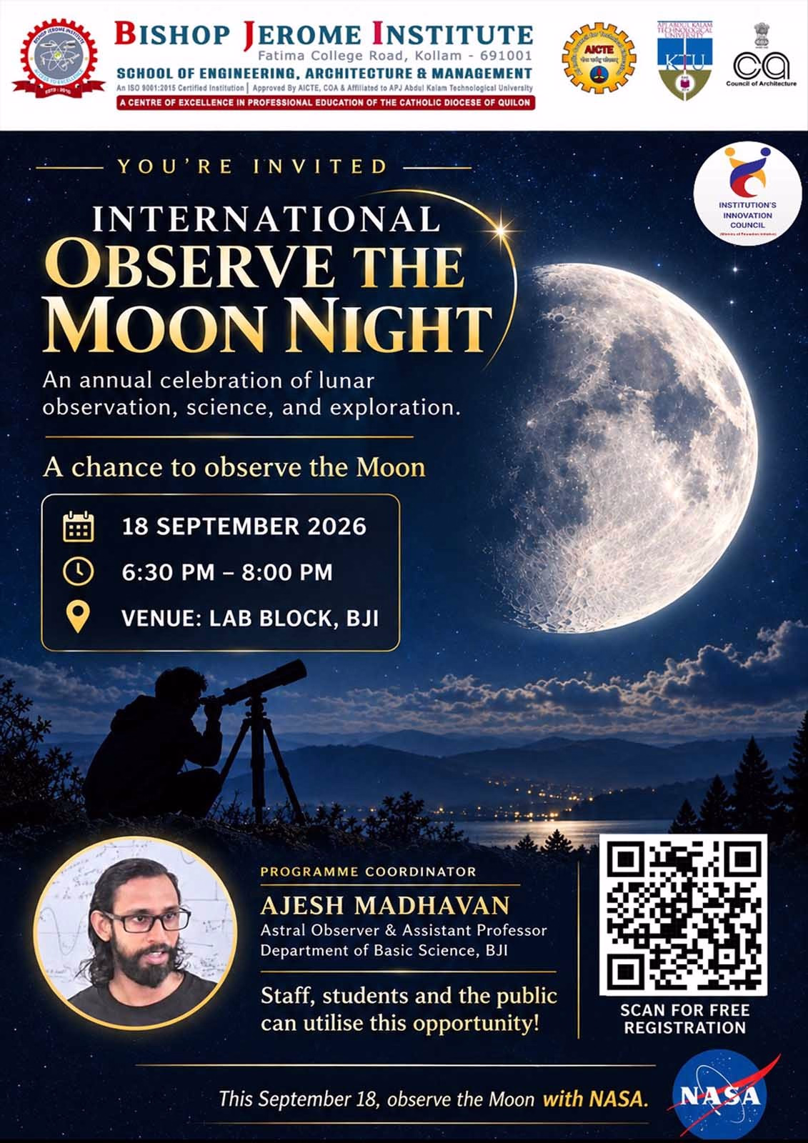 Bishop Jerome Institute Marks Moon Day with Engaging Celestial Stargazing Event
