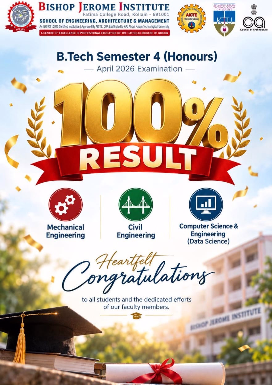 Exceptional Academic Excellence: BJI Achieves 100% Pass Rate in B.Tech Semester 4 (Honours) Examinations
