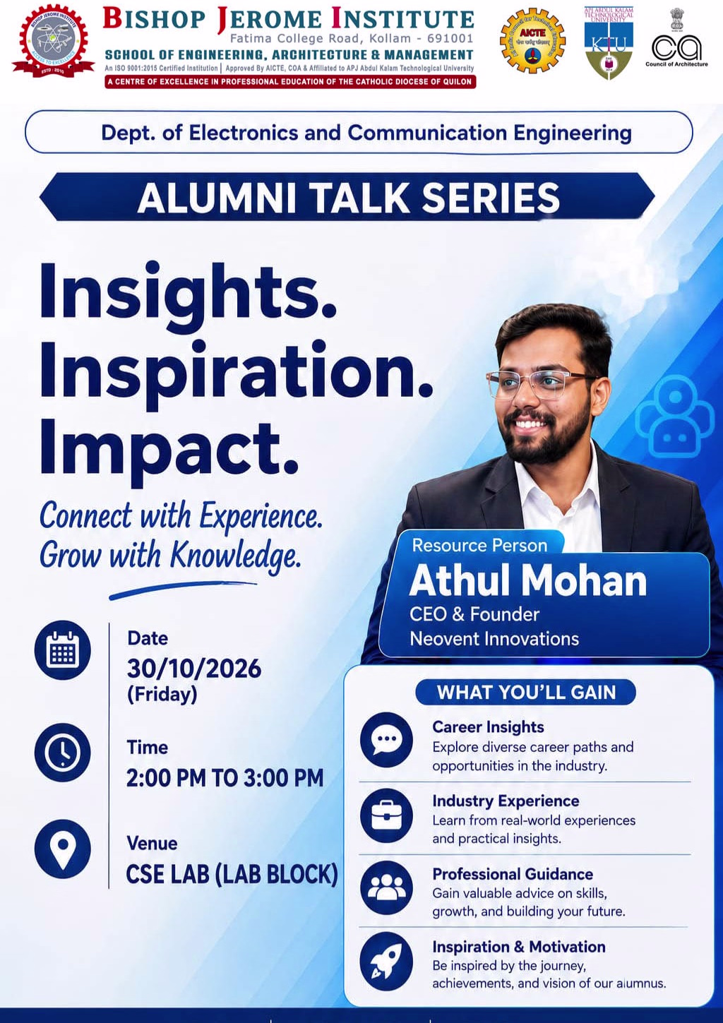Alumni Talk Series: (ECE) Connect with Experience, Grow with Knowledge