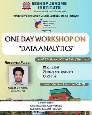 One Day Workshop on - DATA ANALYTICS