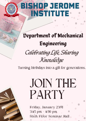 Celebrating Life, Sharing Knowledge: ME Department Hosts Birthday Celebration