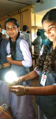 Led bulb session for 265 students of SNSMHSS Elampalloor  (2019)