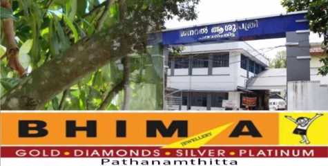 പത്തനംതിട്ട ജനറൽ ആശുപത്രിയിൽ  എത്തിയ  രോഗിയുടെ  തലയിൽ ചക്ക വീണു. അത്യാഹിത വിഭാഗത്തിന് മുന്നിലെ പ്ലാവിൽ നിന്നാണ് ചക്ക വീണത്.