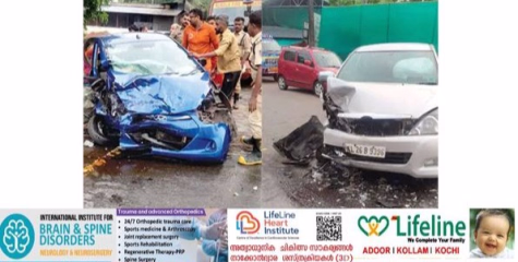  എം.സി. റോഡിൽ അപകടത്തിന് അറുതിയില്ല