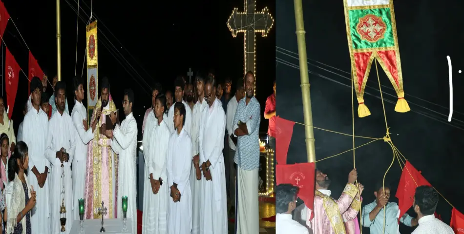 തണ്ണിത്തോട് സെന്റ്റ് ജോർജ് മലങ്കര കത്തോലിക്കാ പള്ളി പെരുന്നാളിന് കൊടിയേറി