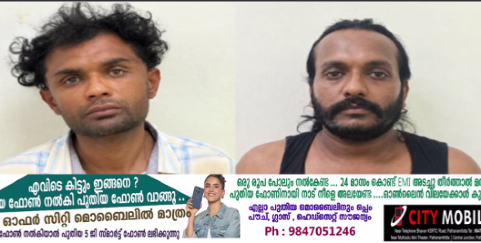 പന്തളത്ത് എം.ഡി.എം.എ. യുമായി രണ്ട് യുവാക്കൾ അറസ്റ്റിൽ