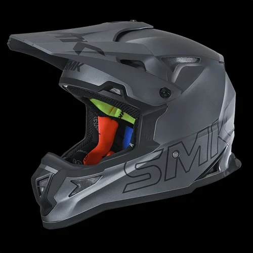 Grey dirt bike online helmet