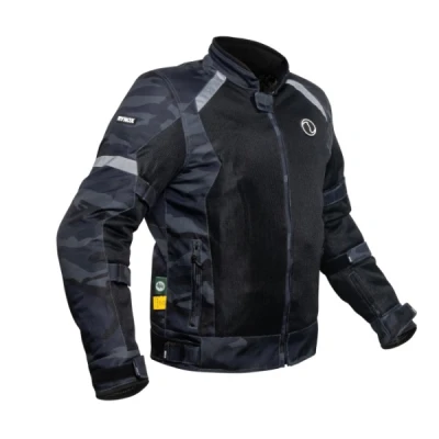 RYNOX URBAN X JACKET GREY MESH CAMO BLUE